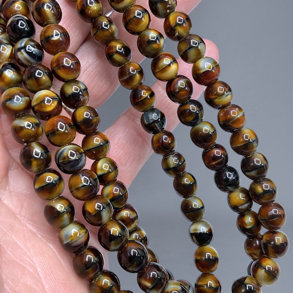 🌺Vintage Carlisle Glass Multi Strand Necklace
